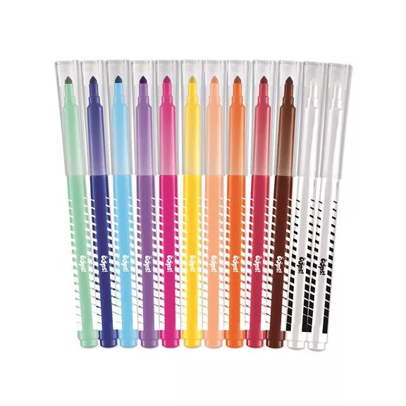 Filctoll készlet, 3,6 mm, törölhető, MAPED "Color'Peps Oops!", 10+2 különböző szín