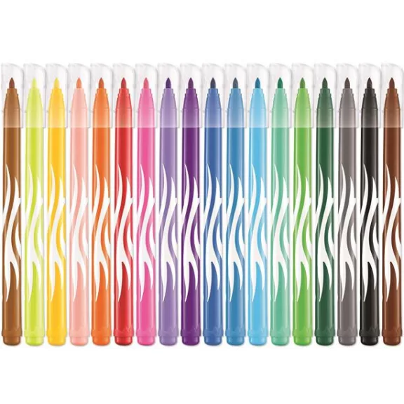 Filctoll készlet, 2,8 mm, kimosható, MAPED "Color'Peps Jungle", 18 különböző szín