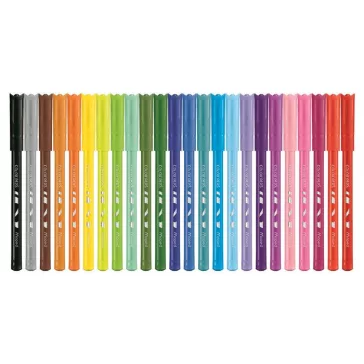   Filctoll készlet, 2 mm, kimosható, MAPED "Color'Peps Ocean", 24 különböző szín