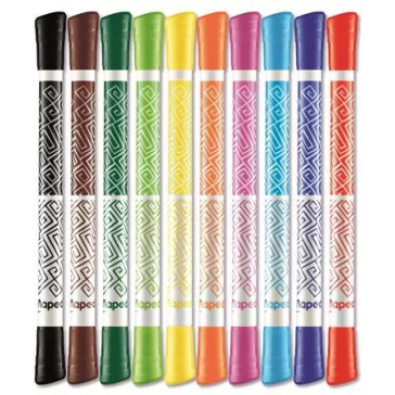   Filctoll készlet, MAPED "Color'Peps Duo Tip", 10 különböző szín