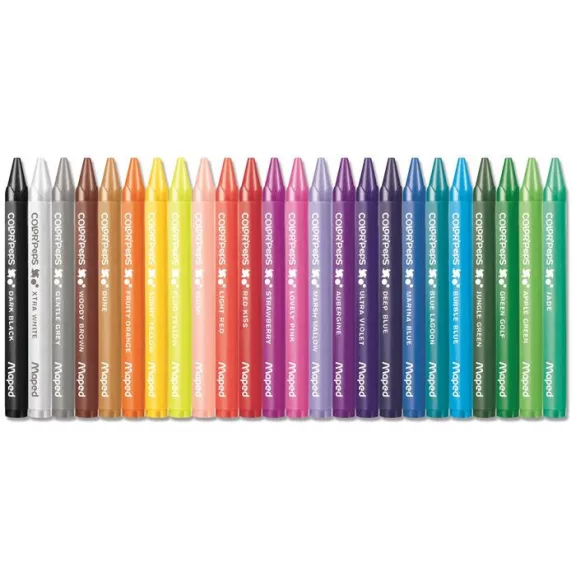 Zsírkréta, MAPED "Color'Peps Wax", 24 különböző szín