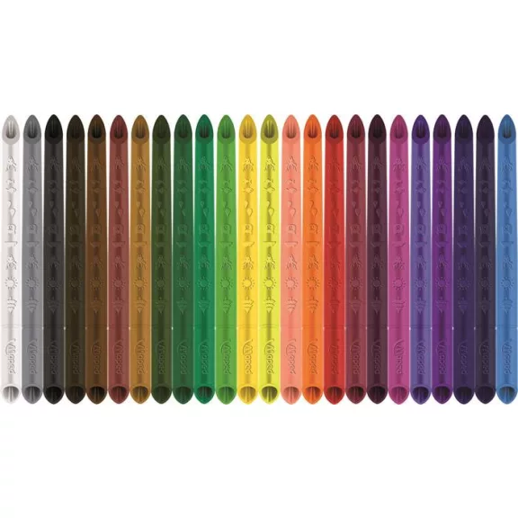 Színes ceruza készlet, háromszögletű, MAPED "Color'Peps INFINITY", 24 különböző szín