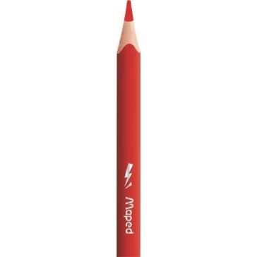   Színes ceruza készlet, háromszögletű, MAPED "Mini Color'Peps Strong", 12 különböző szín