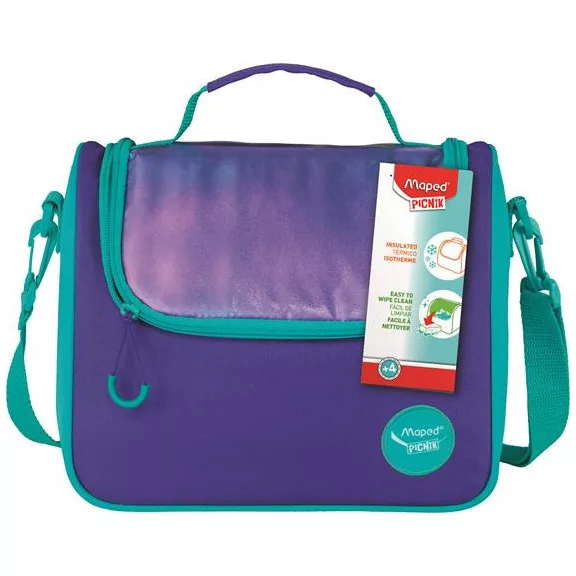 Uzsonnás táska, levehető vállpánttal, MAPED PICNIK "Origins", vízkék