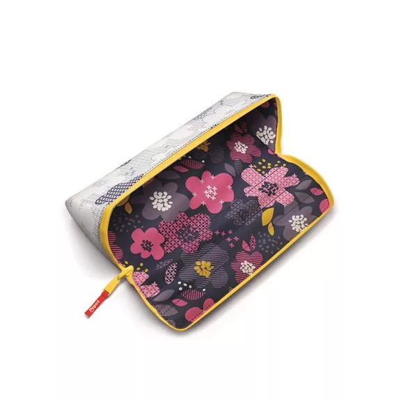 Tolltartó, háromszög alakú, kifordítható, cipzáras, MAPED "Open XXL Pattern", virág mintás