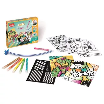   Fújós filctoll készlet, csíkozás, MAPED CREATIV "Blow pen Art"
