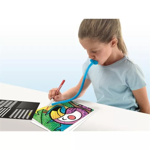 Fújós filctoll készlet, csíkozás, MAPED CREATIV "Blow pen Art"