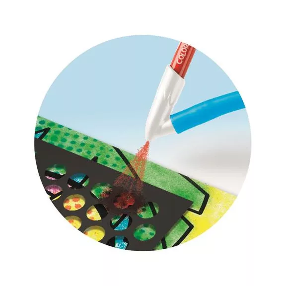 Fújós filctoll készlet, csíkozás, MAPED CREATIV "Blow pen Art"
