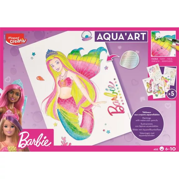 Akvarell festőkészlet, MAPED CREATIV "Barbie Aqua Art - Maxi Set" Akvarell festőkészlet, MAPED CREATIV "Barbie Aqua Art - Maxi Set"
