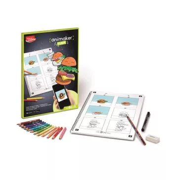   Animációkészítő készlet applikációval, Pop, MAPED CREATIV "Animaker Flash"