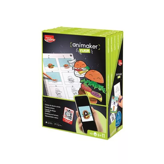 Animációkészítő készlet applikációval, Pop, MAPED CREATIV "Animaker Flash"