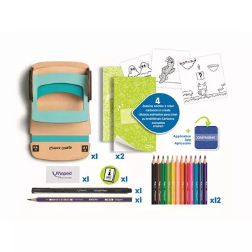   Animációkészítő készlet applikációval, Pop mini, MAPED CREATIV "Animaker Flip"