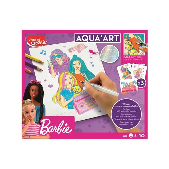 Akvarell festőkészlet, MAPED CREATIV "Barbie Aqua Art" Akvarell festőkészlet, MAPED CREATIV "Barbie Aqua Art"