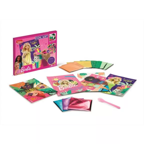Fóliás képkészítő készlet, MAPED CREATIV "Barbie Foil'Art"