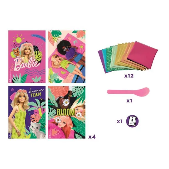 Fóliás képkészítő készlet, MAPED CREATIV "Barbie Foil'Art"