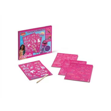   Képkarcoló matricás készlet, MAPED CREATIV "Barbie Scratching"