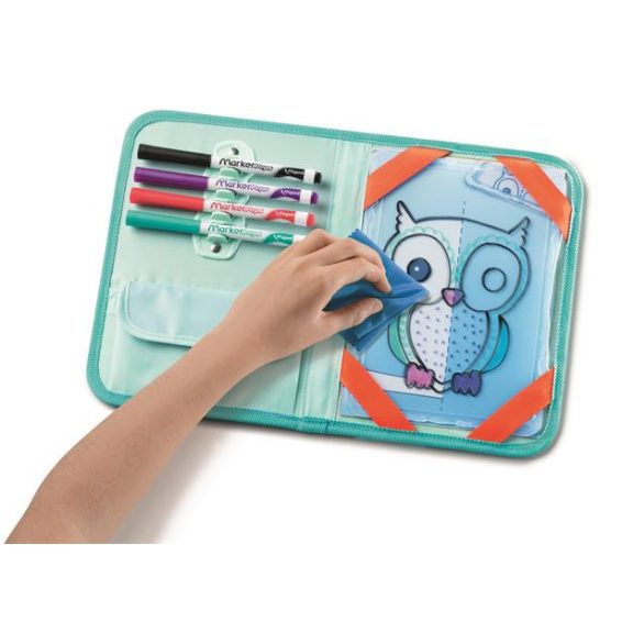 Kreatív készségfejlesztő tábla, utazótáskával, állati móka, MAPED CREATIV "Travel Board"