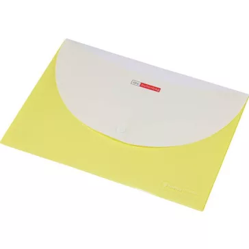   Irattartó tasak, A4, PP, patentos, két zsebes, 200 mikron, PANTA PLAST, sárga