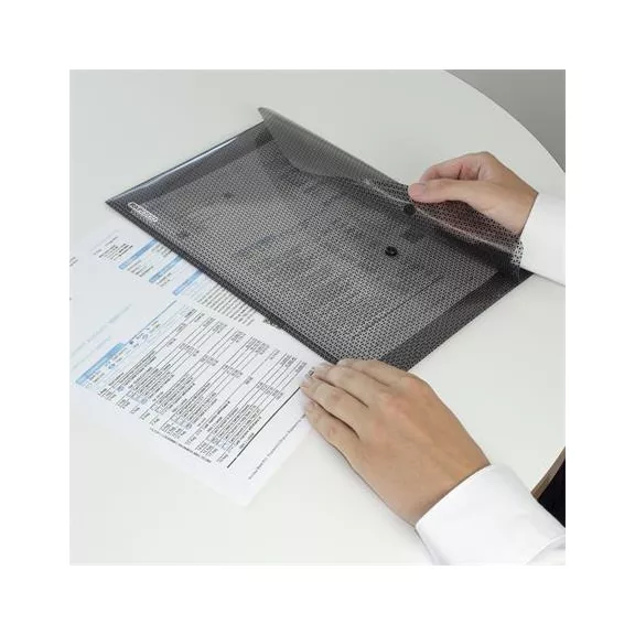 Irattartó tasak, A4+, PP, patentos, adatvédelmi, RAPESCO "Camouflage"