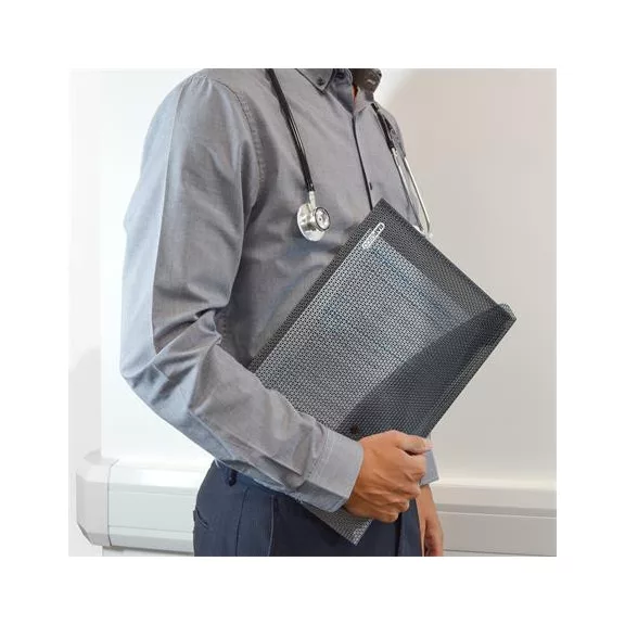 Irattartó tasak, A4+, PP, patentos, adatvédelmi, RAPESCO "Camouflage"