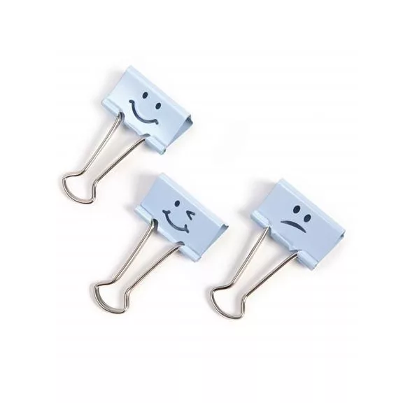 Bindercsipesz, 32 mm, "Fun", RAPESCO, világoskék