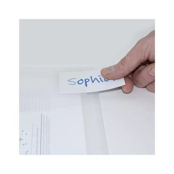 Irattartó tasak, A4+, patentos, RAPESCO "Eco", áttetsző