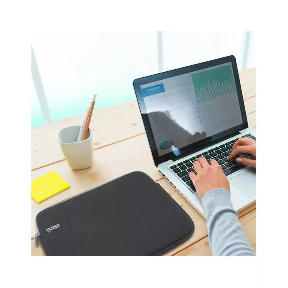 Notebook tok, 13,3", antibakteriális, RAPESCO, fekete