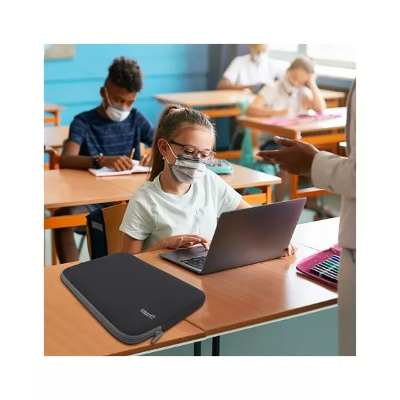 Notebook tok, 13,3", antibakteriális, RAPESCO, fekete