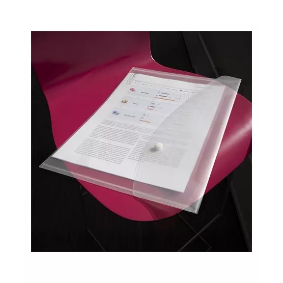 Irattartó tasak, A3, PP, patentos, RAPESCO "Eco", áttetsző