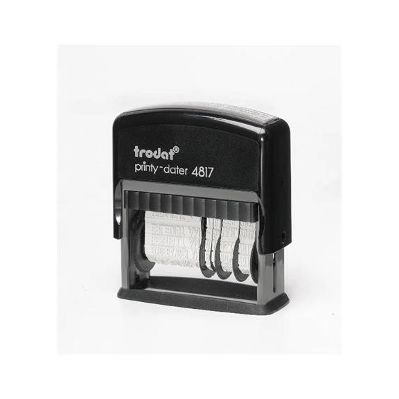 Dátum- és szövegbélyegző, 12 féle szöveggel, TRODAT "4817"