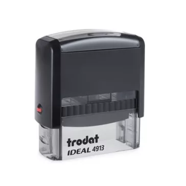   Bélyegző, TRODAT "Ideal 4913", fekete ház, fekete párnával