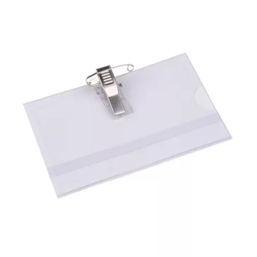   Névkitűző, csíptetővel és tűvel, 88x54 mm, VICTORIA OFFICE