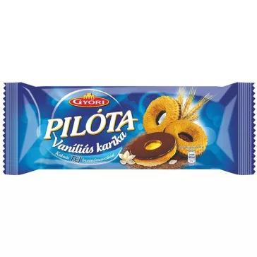   Vaníliás karika, 150 g, GYŐRI "Pilóta", tejcsokoládés