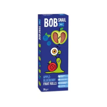 Gyümölcstekercs, 30 g, BOB SNAIL, alma-áfonya