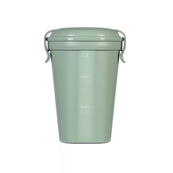 Ételtartó pohár, 600ml, műanyag, CURVER, "Lunch&Go", zöld