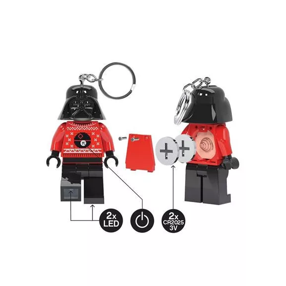 Kulcstartó, LED világítással, LEGO "Star Wars Darth Vader Sweater"