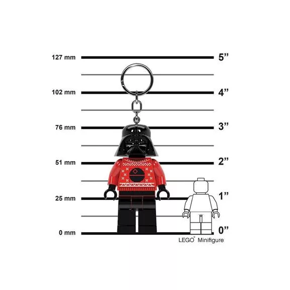 Kulcstartó, LED világítással, LEGO "Star Wars Darth Vader Sweater"