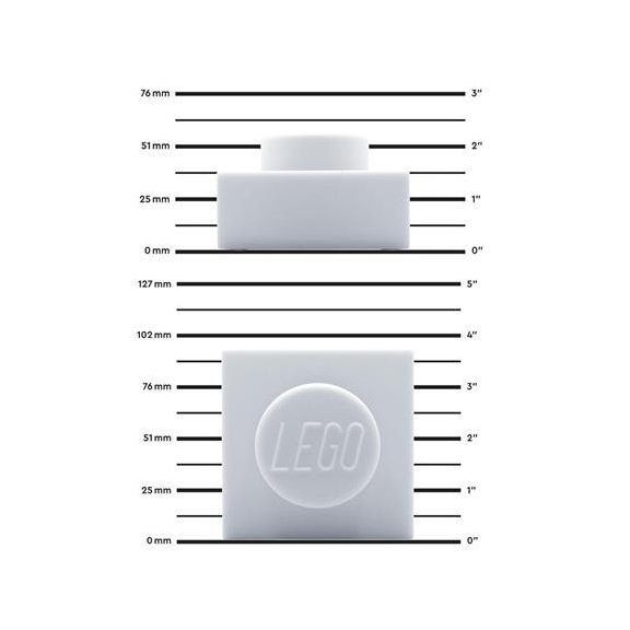 Éjszakai fény, LEGO "Iconic 1x1 plate", fehér