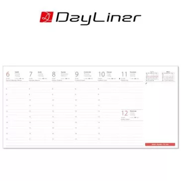 Naptár, asztali, fekvő, DAYLINER, "Oktáv"