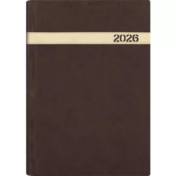   Naptár, tervező, B5, heti, DAYLINER "The Boss", barna