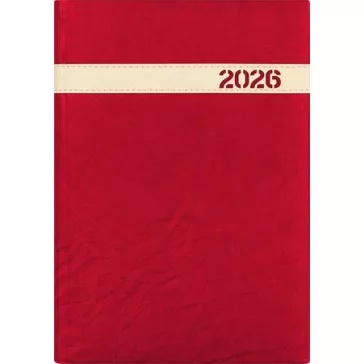   Naptár, tervező, A5, napi, DAYLINER, "The Boss", bordó