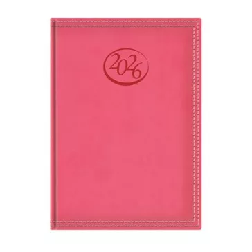   Naptár, tervező, A5, napi, TOPTIMER, "Ace", korallpiros