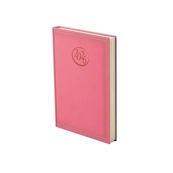 Naptár, tervező, A5, napi, TOPTIMER, "Ace", korallpiros