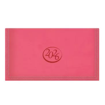   Zsebnaptár, fekvő elrendezésű, TOPTIMER, "Ace", korallpiros