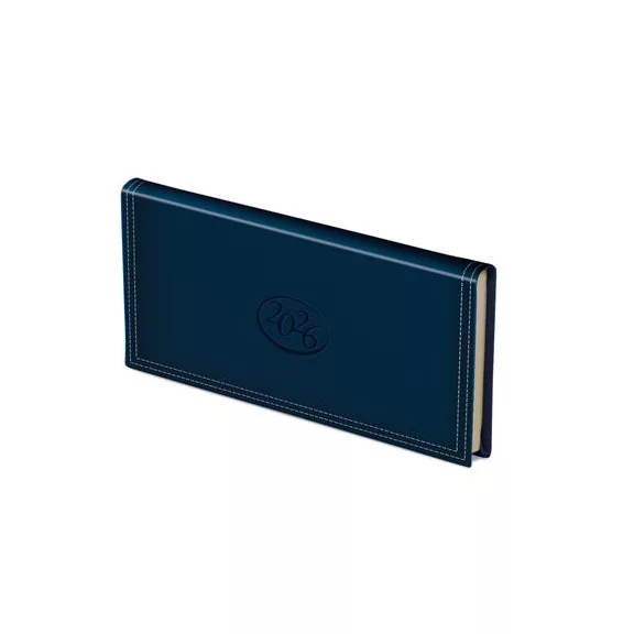 Zsebnaptár, fekvő elrendezésű, TOPTIMER, "Ace", kék