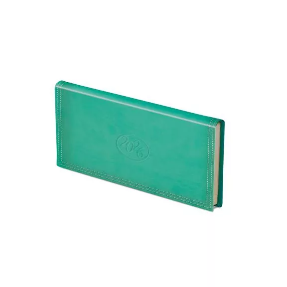 Zsebnaptár, fekvő elrendezésű, TOPTIMER, "Ace", menta