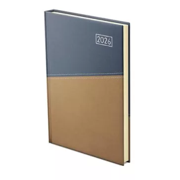   Naptár, tervező, B5, heti, TOPTIMER "Duplex", kék-mustár