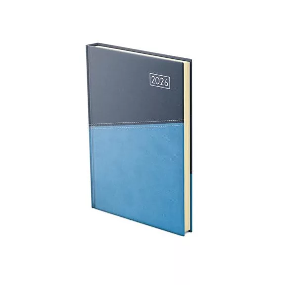 Naptár, tervező, B5, heti, TOPTIMER "Duplex", kék-világoskék