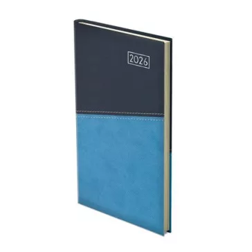   Zsebnaptár, álló elrendezésű, TOPTIMER "Duplex", kék-világoskék