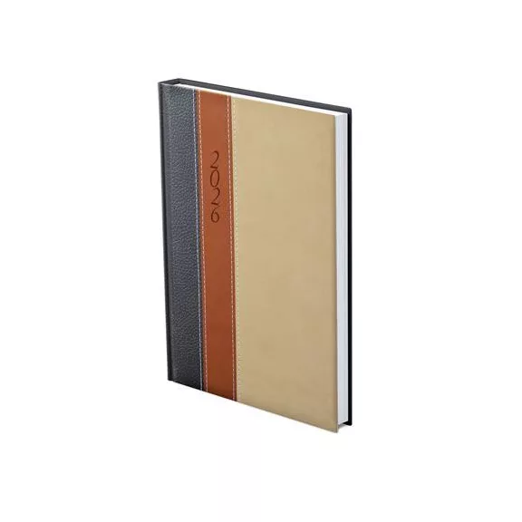 Naptár, tervező, B5, heti, TOPTIMER "Fashion", antracit-barna-bézs